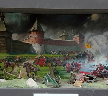 Эскиз диорамы «Оборона Тульского кремля при осаде Девлет-Гиреем» (1552 год). Автор фото: Владимир Щербаков. Фото: vk.com/id238564018